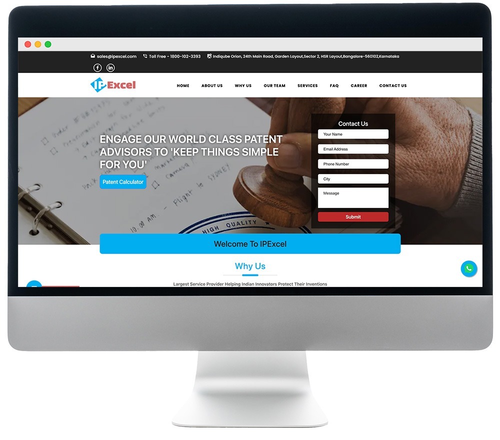 Website Design for IPExcel