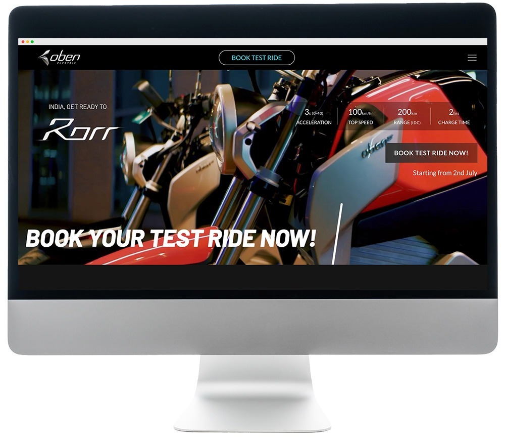 Website Design for Oben EV