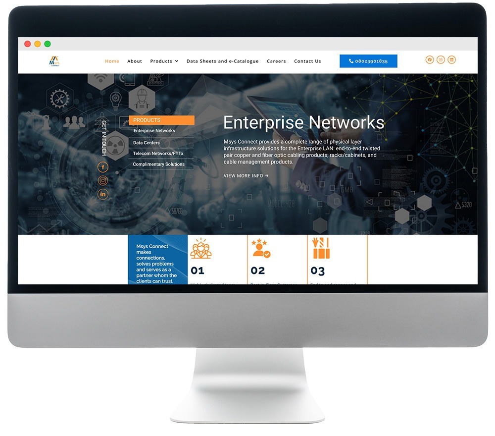 Website Design for Msys Connect